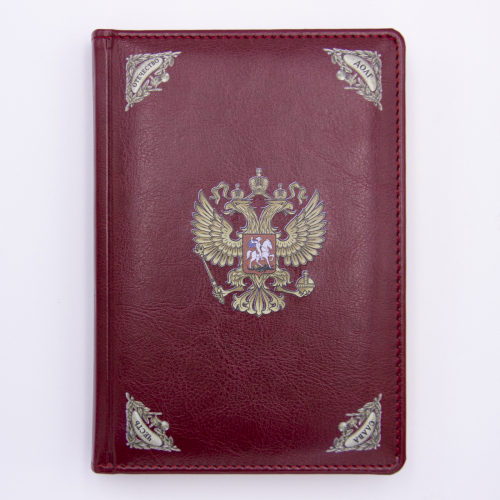 Набор для руководителя "Державный"(блокнот в кожаной обложке,подстаканник точное литье,стакан,ложка точное литье,футляр)310х210х160 мм. фото 13