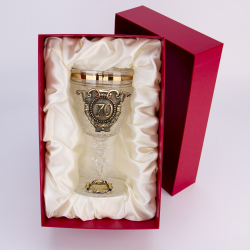 Кубок "Юбилейный. 70 лет", карт.футляр, персонализация.