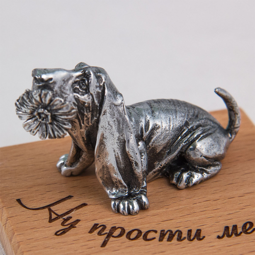 Фигурка "Ну прости меня!" (такса с цветком) фото 3 Фигурка "Ну прости меня!" (такса с цветком) фото 3
