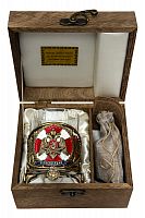 Бокал для виски "Росгвардия", Н=100 мм.,V=280 мл.,с камнями в деревянном футляре