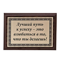 Плакетка "Лучший путь к успеху..." ПА-247