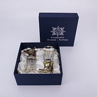 Набор "Новогодний" из 2-х стеклянных стопок "Лошадь"