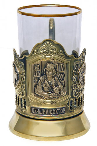 Набор для чая "Лучший доктор-женщина" (3 пр.) (стакан - стекло, картонная коробка, ложка - нерж. сталь с лазерной гравировкой) ПДЛ-428КС фото 2 Набор для чая "Лучший доктор-женщина" (3 пр.) (стакан - стекло, картонная коробка, ложка - нерж. сталь с лазерной гравировкой) ПДЛ-428КС фото 2