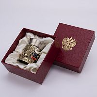 Стопка "Державная" (центральный медальон- Герб РФ, штамп)