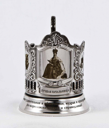 Набор для чая "Лучшая начальница!" (3 пр.) дерев.футляр, хруст.стакан,гравир. в 4-х местах,ложка-нерж.грав. фото 2 Набор для чая "Лучшая начальница!" (3 пр.) дерев.футляр, хруст.стакан,гравир. в 4-х местах,ложка-нерж.грав. фото 2