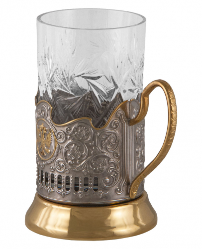 Набор для чая "80 лет" в/з(3 пр.) карт.футляр, хруст. стакан,гравировка,ложка нерж.зол.грав. фото 3 Набор для чая "80 лет" в/з(3 пр.) карт.футляр, хруст. стакан,гравировка,ложка нерж.зол.грав. фото 3