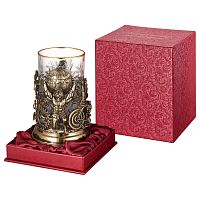 Подстаканник "Атлант" (стакан-хрусталь с золотым ободком, картонный футляр)