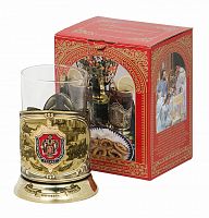 Подстаканник "ФСБ" карт.коробка, стекл.стакан( знак+лазерная гравировка) ПД-703КС