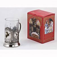 Подстаканник "Козерог" карт.коробка, хруст.стакан, гравировка в 4-х местах