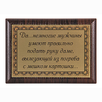 Плакетка "Да, немногие мужчины..." ПА-271