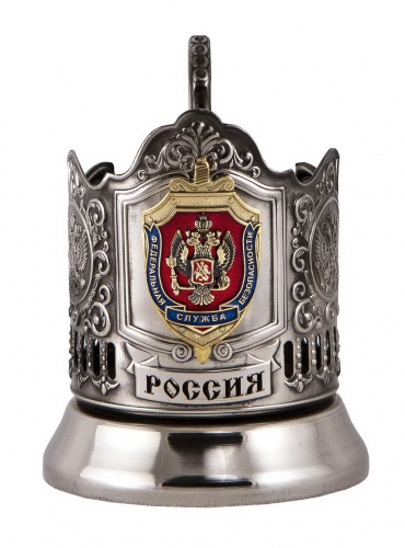 Подстаканник "ФСБ" карт.футляр, хруст.стакан. ПД-603У фото 2 Подстаканник "ФСБ" карт.футляр, хруст.стакан. ПД-603У фото 2