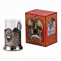 Подстаканник "ФСО" карт.коробка, стекл.стакан. ПД-606КС