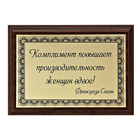 Плакетка "Комплимент..." ПА-263