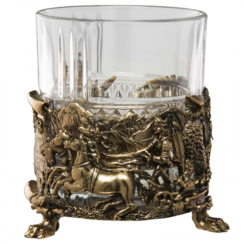 Набор с бокалом для виски "Лев "(бокал, блокнот, ручка) фото 14