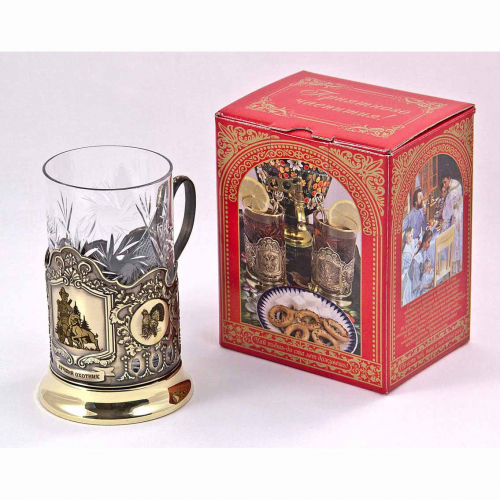 Подстаканник "Лучший охотник"карт.коробка, хруст.стакан,латунь,гравировка в 4-х местах Подстаканник "Лучший охотник"карт.коробка, хруст.стакан,латунь,гравировка в 4-х местах
