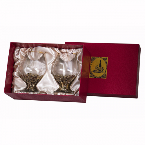 Набор из 2-х бокалов для бренди Богемия, Н=135 мм.,V=400 мл.,отделка "Оптика" (в картонной коробке) Набор из 2-х бокалов для бренди Богемия, Н=135 мм.,V=400 мл.,отделка "Оптика" (в картонной коробке)