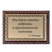 Плакетка "Мы даем советы..." ПА-227