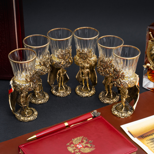 Стопка "Комбат"(стекло, латунь, эмали) фото 8 Стопка "Комбат"(стекло, латунь, эмали) фото 8