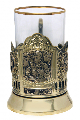 Набор для чая "Лучший доктор-мужчина" (3 пр.) (стакан - стекло, картонная коробка, ложка - нерж. сталь с лазерной гравировкой) ПДЛ-430КС фото 2 Набор для чая "Лучший доктор-мужчина" (3 пр.) (стакан - стекло, картонная коробка, ложка - нерж. сталь с лазерной гравировкой) ПДЛ-430КС фото 2