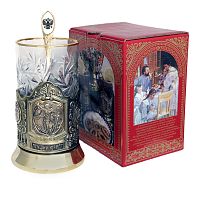 Набор для чая "Лучший юрист" (3 пр.) (стакан-хрусталь,картонная коробка,ложка-нерж.сталь, гравир.)