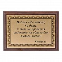 Плакетка "Выбери себе работу по душе..." 12х17 см