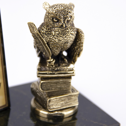 Фигурка на камне "Сова на книгах" БФКМ-63/СЗ-сова на книгах фото 2