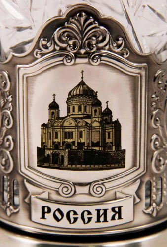 Набор для чая "Россия" (3 пр.)-ХХС дерев.футляр,хруст.стакан,гравировка,ложка-нерж.грав. фото 3 Набор для чая "Россия" (3 пр.)-ХХС дерев.футляр,хруст.стакан,гравировка,ложка-нерж.грав. фото 3