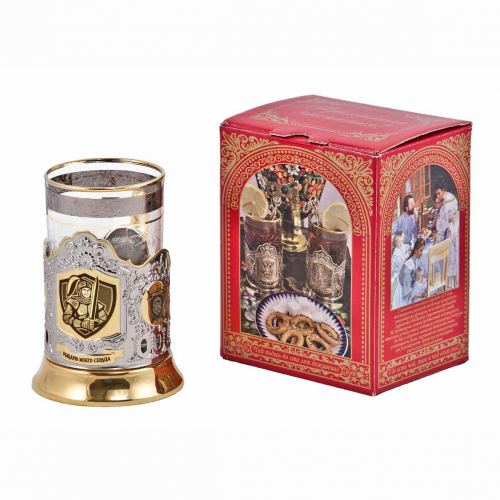 Подстаканник "Рыцарю моего сердца" в/з карт.коробка, стекл. стакан, гравировка ПД-343КС Подстаканник "Рыцарю моего сердца" в/з карт.коробка, стекл. стакан, гравировка ПД-343КС